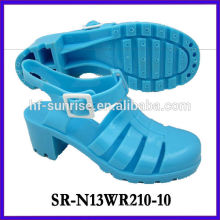 SR-N13WR210-10 (2) Damen pvc Sandalen Kunststoff Schuhe Sandalen High Heel Jelly Sandalen Großhandel Gelee Sandalen